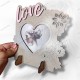 Kalpli Love Özel Ayaklı Vizon Çerçeve