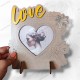 Kalpli Love Özel Ayaklı Vizon Çerçeve