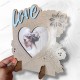 Kalpli Love Özel Ayaklı Vizon Çerçeve