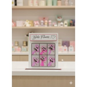 Çiçek Otomatı Makinesi Love Flowers Kişiye Özel Mini Buketli Sevgiliye Hediye Ledli Beyaz