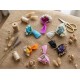 Mini Love Flowers Çiçek Buketi, Solmayan Yapay Mini Buket Karışık Renk 12 li